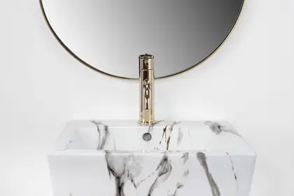 Умывальник (раковина) Rea DARIA MARBLE напольный (REA-U6678)