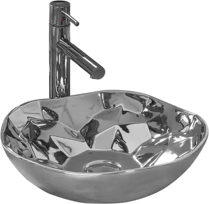 Умывальник (раковина) REA PARIS SILVER накладной серебристый (REA-U8499) Умывальник (раковина) REA PARIS SILVER накладной серебристый (REA-U8499)
