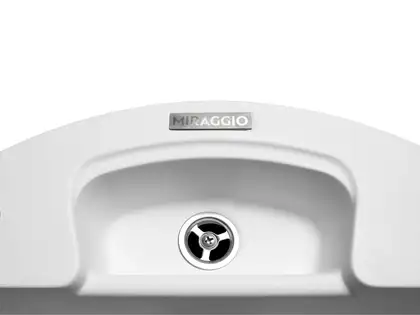 MIRAGGIO Кухонная мойка VALENCIA белая (0000057)