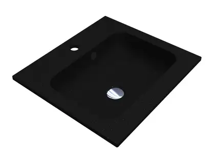 MIRAGGIO Умывальник DELLA 500 BLACK MIRASTONE (0000839)