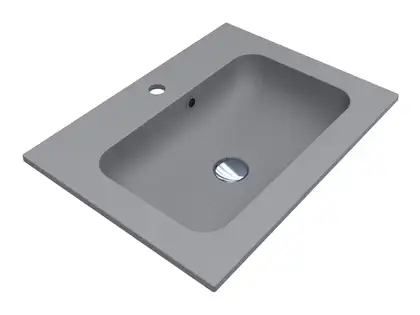 MIRAGGIO Умывальник DELLA 600 GRAY MIRASTONE (0000988)