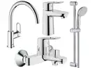 Набор смесителей для ванны 4-в-1 Grohe Bau Loop М (цвет - хром) (123225K)