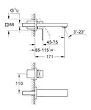Grohe Eurocube Смеситель для раковины, хром (19895000)