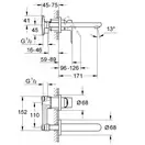 Grohe BauLoop Змішувач для раковини, хром (20289000)