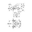 Grohe BauLoop Змішувач для ванни, хром (23341000)