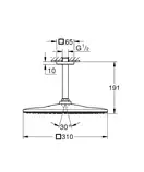 Верхній душ з стельовим кронштейном Grohe Rainshower Mono (26566000)