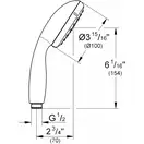 Ручний душ Grohe Tempesta 100, хром (27597001)