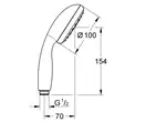 Ручний душ, 1 режим струменя Grohe New Tempesta Classic (27852001)