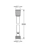 GROHE Металлический душевой шланг 2000 мм Relexaflex Metal (28413001)