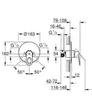 Grohe BauLoop Змішувач для душу, хром (29080000)