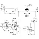 Душевая система скрытого монтажа Grohe Bau Loop (цвет - хром) (2908100L)