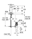 Grohe BauClassic Смеситель для биде, хром (32864000)