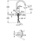 Змішувач для кухні Grohe Eurosmart (33202002)