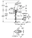 Змішувач для раковини S-розміру Grohe Eurostyle (33558LS3)