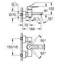 Grohe Lineare New Смеситель для ванны, хром (33849001)