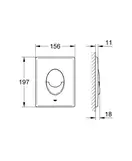 Grohe Skate Air Панель змиву, хром (38505000)