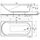Kolo COMFORT ванна 190*90см прямоугольная, с ножками SN8 (XWP3090000)