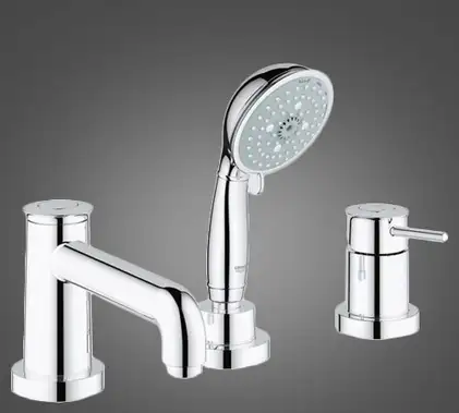 Grohe BauClassic Змішувач на борт ванни, хром (2511800A) Grohe BauClassic Змішувач на борт ванни, хром (2511800A)