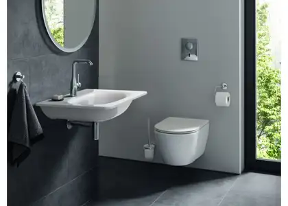 Сифон для раковини GROHE 28912000 без випуску (під донний клапан) без ревізії (Колір хром) 1 1/4''