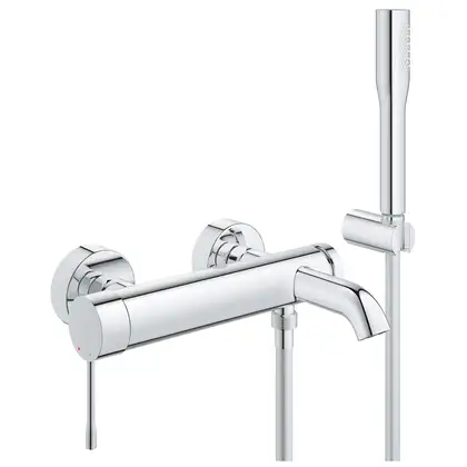 Змішувач для ванни Grohe Essence New з душовим гарнітуром, хром (33628001)