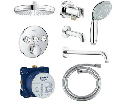 GROHE Grohtherm SmartControl Неперевершений душовий комплект із Rainshower New Tempesta 210 (34614SC2)