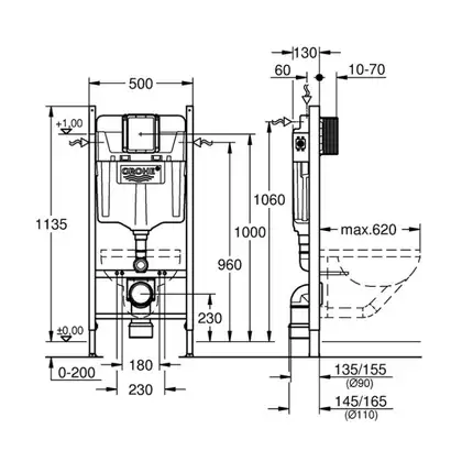 Grohe Rapid SL Система инсталляции (38528001) Grohe Rapid SL Система инсталляции (38528001)
