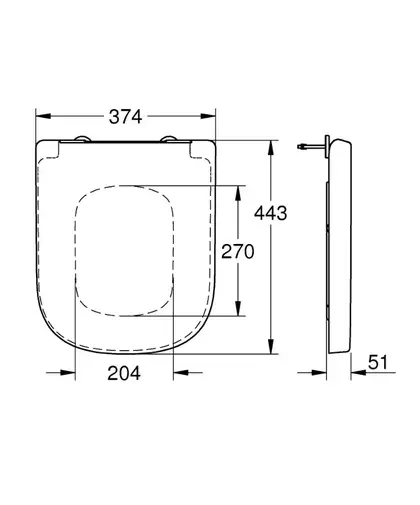 Сидіння для унітазу Grohe Euro Ceramic (39330001)