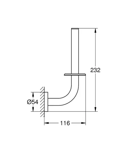 Тримач для запасного рулону туалетного паперу Grohe Essentials New (40385001)
