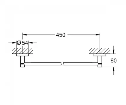 Тримач для рушників Grohe Essentials New (40688001)