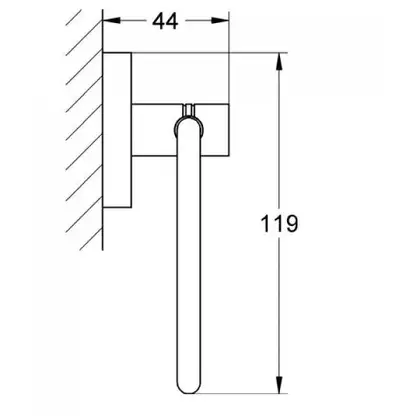 Тримач для туалетного паперу Grohe Essentials New (40689001)