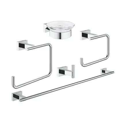 Набір аксесуарів 5 в 1 Grohe Essentials Cube New (40758001) Набір аксесуарів 5 в 1 Grohe Essentials Cube New (40758001)