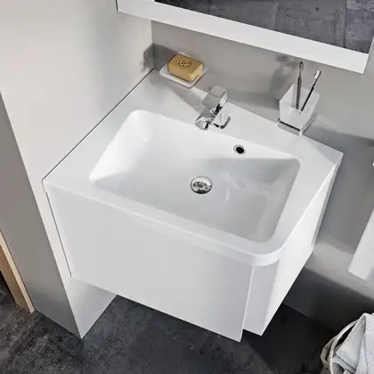 Умывальник Ravak 10 ° 550 L угловой из литого мрамора (XJIL1155000)