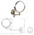 106101697 mirror Retro Дзеркало косметичне(бронза) , Bemeta (106101697)