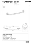 Поручень білий 300 mm HELP 301100304 Bemeta Чехія