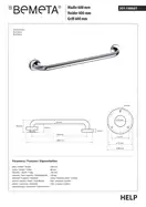Bemeta 301100601 HELP: поручень 600 mm, нерж