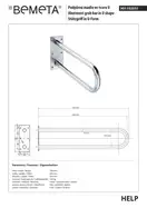 Поручень U-подібний 600mm, нерж.сталь,полір 301102051 HELP Bemeta Чехія