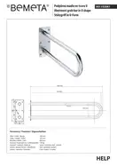 Поручень U-подібний 813mm, нерж.блиск 301102061 HELP Bemeta Чехія