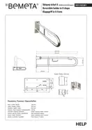 301102281 HELP: поручень U-подібний 813mm, нерж.полірована  Bemeta Чехія (301102281)