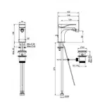 Fima Carlo F3722NS.WS Змішувач для біде Quad black matt Water Saving Fima ІТАЛІЯ