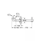 Вилив для ванни Grohe Eurosmart Cosmopolitan (13262000)
