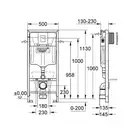 Система інсталяції GROHE Rapid SL з комплектом 4 в 1 (38750001)
