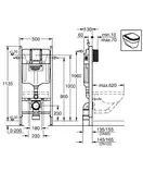 Grohe Rapid SL Інсталяція для унітазу (38840000)