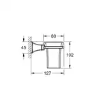 Тримач зі склянкою Grohe Grandera (40626000)
