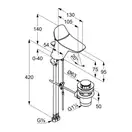 Змішувач Ambienta 530290575 на умив. з дон.клапаном, KLUDI