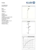 Kludi Freshline Душова стійка, біла (6784091-00)
