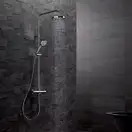 Logo Dual Shower System з термостатом 6809505-00 верхній душ+ручний душ, хром Kludi НІМЕЧЧИНА