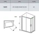 Ravak 10AP4 Душова кабіна 120x90, білий (0ZVG70100Z1)