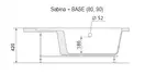 Ravak Sabina 80 Панель для душового піддона (A914001020)