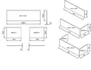 Панель City Slim бокова 80L, горіх Ravak Чехія (X000001064)