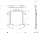 Сидіння з кришкою WC Classic RimOff, біле Ravak Чехія (X01673)